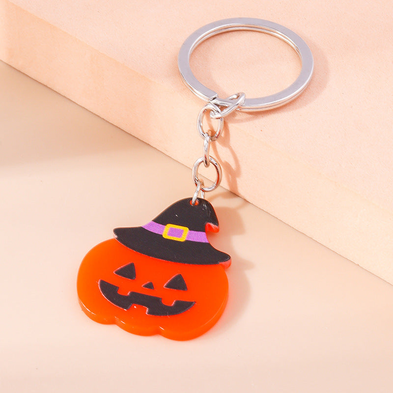 Wholesale Pumpkin Star Hat Metal Keychains